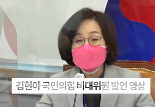 김현아(사진) 국민의힘 비상대책위원이 자신의 유튜브 방송을 통해 정부의 2·4 대책을 비판하고 있다.<김현아TV 유튜브 방송 캡처>